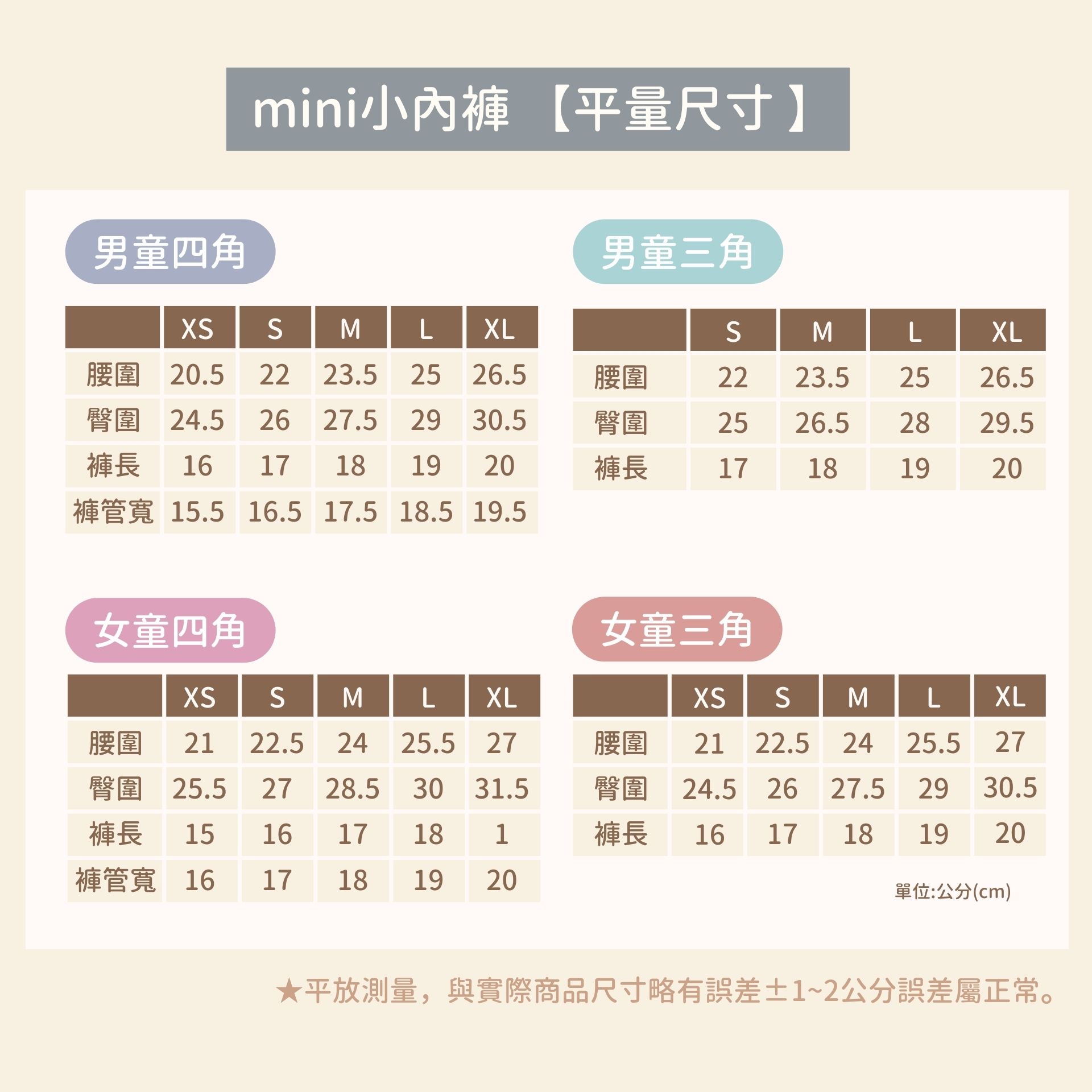 minihope兒童內褲